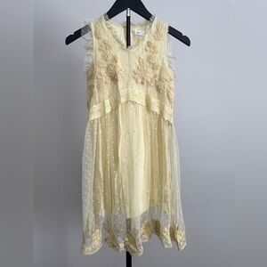 Zara Kids Yellow Floral Dress size 9